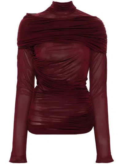 MUGLER RUCHED LAYE TOP - WOMEN'S - VISCOSE
