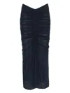 Mugler Knee Length And Midi Skirt In Blue