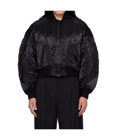 MUGLER SATIN BOMBER JACKET