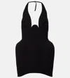 Mugler Scalloped Minidress In Black