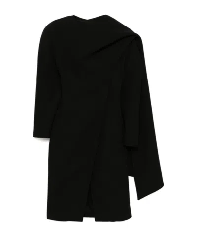 MUGLER SCARF WOOL COAT