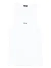 Mugler Scoop-neck Tank Top In White