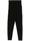 Mugler Gestrickte Leggings In Schwarz