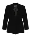 Mugler Tailored Jacket With Structured Shoulders