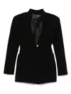 Mugler Tailored Jacket With Structured Shoulders In 1999 Black