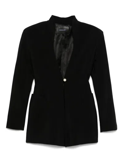MUGLER SCULPTURAL JACKET - WOMEN'S - VISCOSE/VIRGIN WOOL/CUPRO