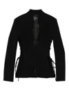 Mugler Single-breasted Suit Jacket In Black