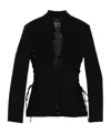 Mugler Single-breasted Suit Jacket In Black