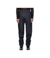 Mugler Blue Spiral Baggy Jeans In Gray