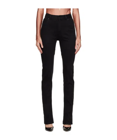 Mugler Seam-detail Slim-fit Jeans In Black