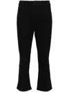 Mugler Seam-detailed Tapered Jeans In Black