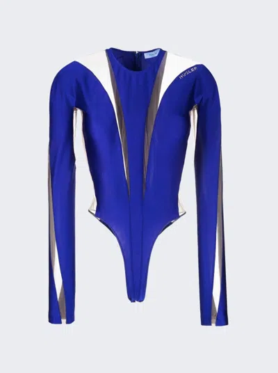 MUGLER SHEER PANEL BODYSUIT