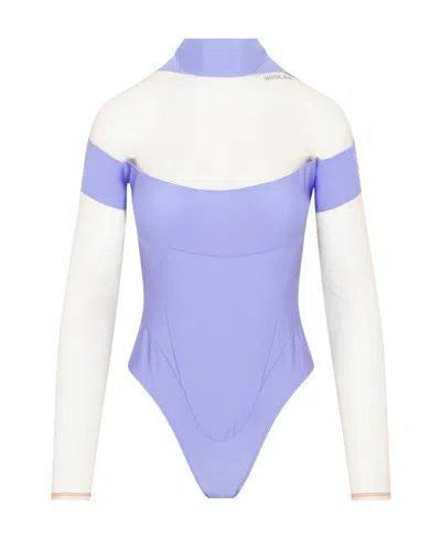 MUGLER SHEER PANELLING LONG-SLEEVED BODY