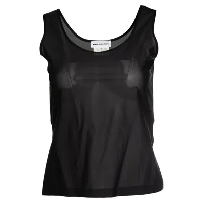 Pre-owned Mugler , Sheer Top In Black