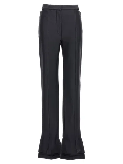 Mugler Cut-out Pants In Black