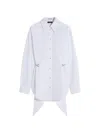 Mugler Shirt Dress With Chain