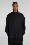 MUGLER SHIRT IN BLACK COTTON