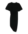 Mugler Short Sleeve Dress In Black