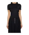 Mugler Short-sleeved T-shirt In Black