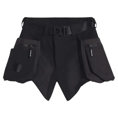 Pre-owned Mugler Shorts 'black/grey' | Women's Size L