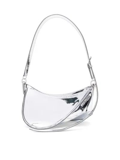 Mugler Shoulder Bag Bags In Grey
