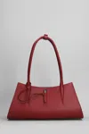Mugler Textured Shoulder Bag Two Rolled Handles