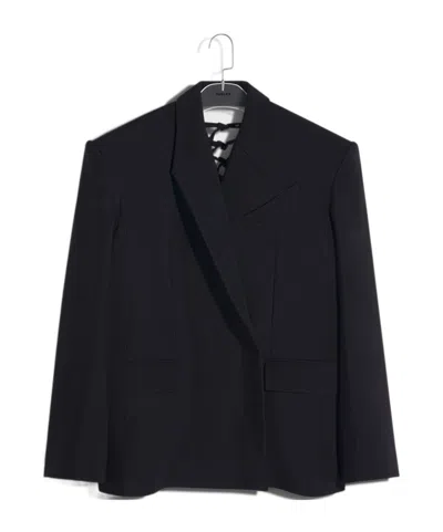 Mugler Silhouette Suit Coat In Black