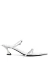 MUGLER -TONE FANG 50 LEATHER MULE SANDALS - WOMEN'S - CALF LEATHER/GOAT SKIN/THERMOPLASTIC POLYURETHANE (TP
