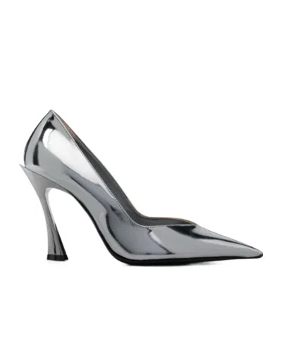 Mugler Simple And Stylish High Heels In Gray