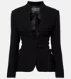 Mugler Single-breasted Blazer In Black