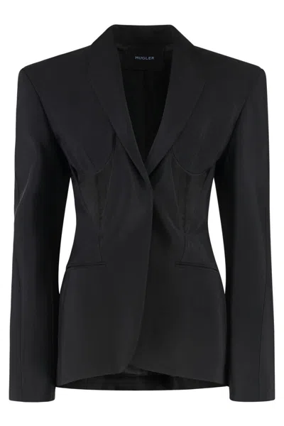 Mugler Single-breasted One Button Jacket
