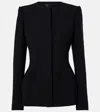 Mugler Single-breasted Jacket In Black