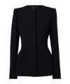 Mugler Single-breasted Jacket In Black