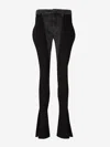 Mugler Bi-color Skinny Jeans In Black