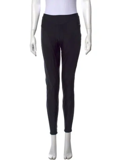 Pre-owned Mugler Skinny Leg Pants In Black