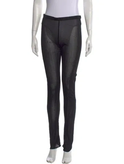 Pre-owned Mugler Skinny Leg Pants In Black
