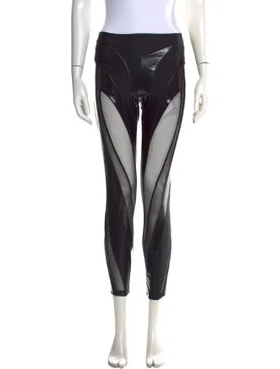 Pre-owned Mugler Skinny Leg Pants In Black
