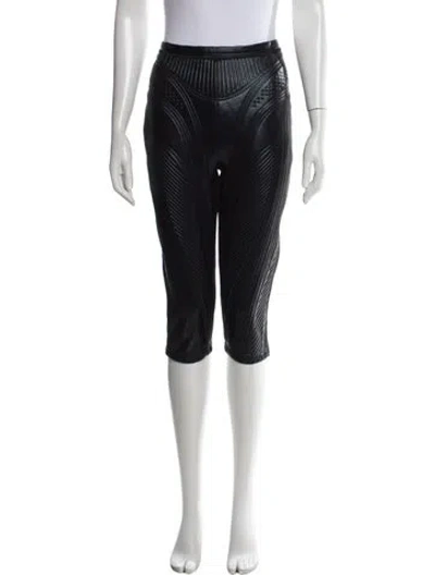 Pre-owned Mugler Skinny Leg Pants In Blue/metallic
