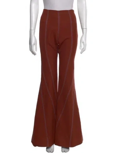 Pre-owned Mugler Skinny Leg Pants In Brown