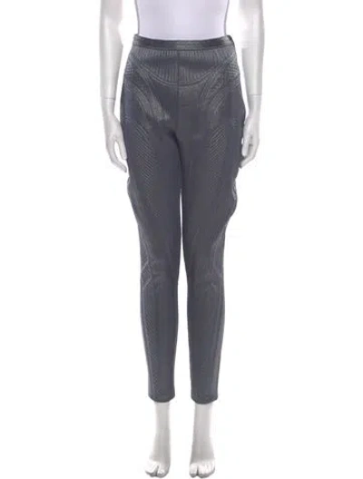 Pre-owned Mugler Skinny Leg Pants W/ Tags In Gray