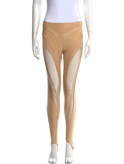 Pre-owned Mugler Skinny Leg Pants W/ Tags In Neutral