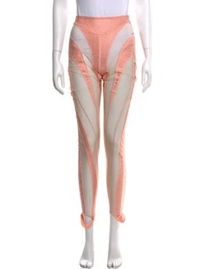 Pre-owned Mugler Skinny Leg Pants W/ Tags In Pink