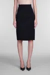 MUGLER SKIRT IN BLACK VISCOSE