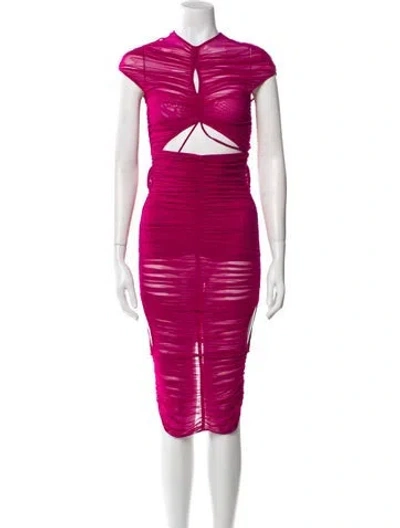 Pre-owned Mugler Skirt Set In Pink