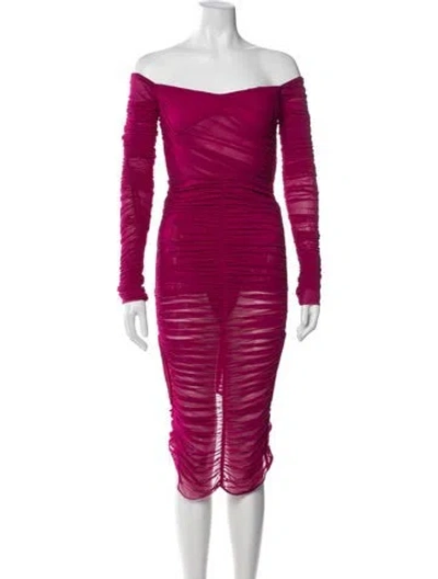 Pre-owned Mugler Skirt Set W/ Tags In Pink