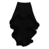 Mugler Asymmetric Layered Miniskirt In Black