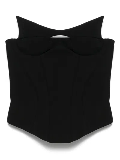 MUGLER SLEEVELESS CORSET TOP