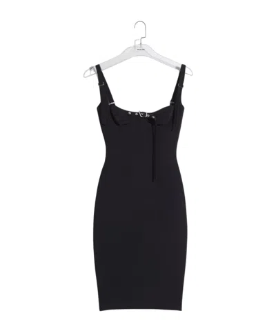 Mugler Sleeveless Dress In Black