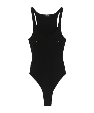 Mugler Sleeveless Jumpsuit In Black