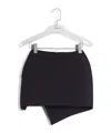 Mugler Slitted Mini Skirt In Black